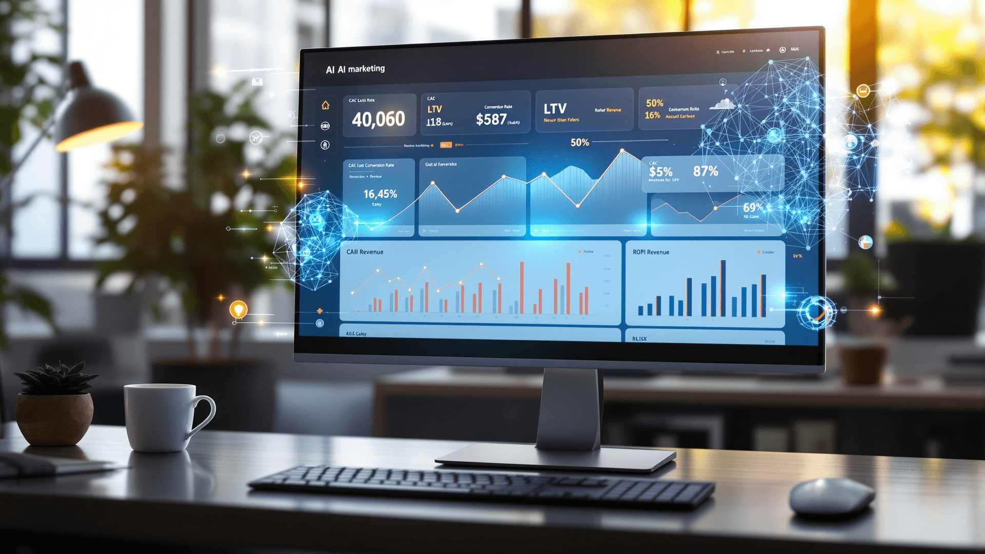What metrics should I monitor to measure AI marketing ROI?